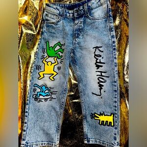 Brand New - Never worn Keith Herring x H&M collab jeans